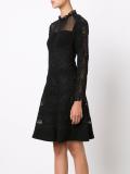 sheer panel dress