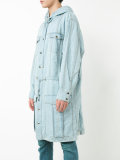 denim style hooded jacket
