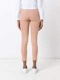 zipped legs cropped trousers
