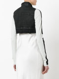 cropped gilet 