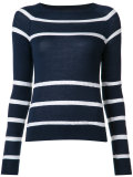 striped knit jumper 