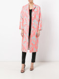 porous texture midi coat