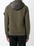 hooded zip-up sweatshirt