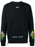 tiger embroidered sweatshirt