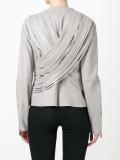 strapped cropped jacket