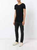 snagged round neck T-shirt 