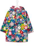 floral collage reversible parka