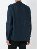 band collar shirt