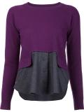 colour block knitted top