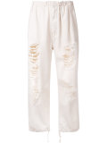 distressed trousers