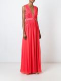 front slit ruffled long dress