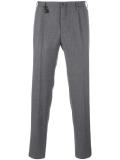 pleated slim fit trousers