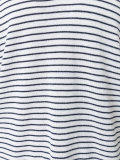 striped V-neck jumper