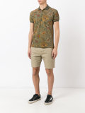 floral print polo shirt 