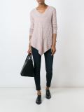 v-neck and hem jumper