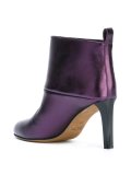 metallic ankle boots