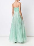 'Bustier Tiered Textured Organza' dress