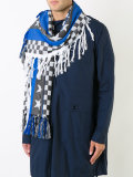 tasseled pattern scarf