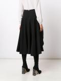 'Ione' ruffled asymmetric skirt