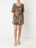 round neck printed dress