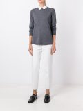 floral pleated back pullover