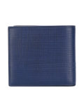 embossed logo bi-fold wallet