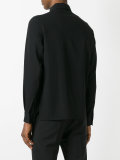 zipped collar shirt jacket