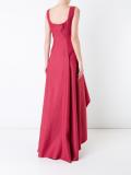 cascading skirt long dress