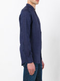 long sleeved collarless shirt