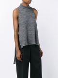 Sleeveless High Neck Top