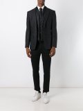 quilted inset blazer