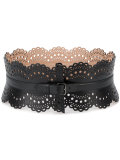 scalloped laser-cut belt