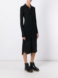 midi knit shirt dress