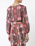 balloon sleeves printed top