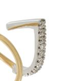 'Bela Blanc' twirl diamond earring