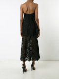 strapless layered dress