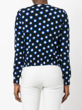 spot print cardigan