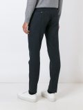 checked skinny fit trousers