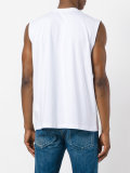 logo print sleeveless T-shirt