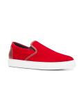 velvet slip-on sneakers