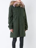fur trimmed parka 