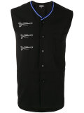 sleeveless arrow-detailed sweater