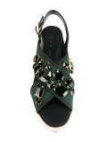 embellished platform sandals
