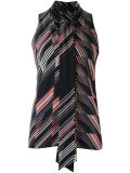 all-over print blouse