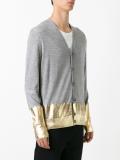 paneled cardigan 