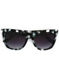 hazy lights print sunglasses  