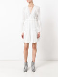 wrap front dress