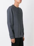 logo embossed sweatshirt