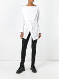 draped detail shirt 