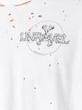 distressed logo print T-shirt